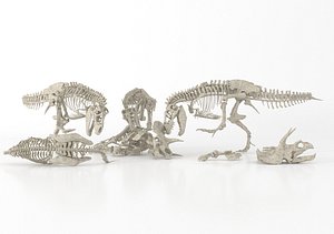 Industrial wind dinosaur skeleton fossil specimen