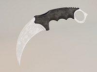 Lowpoly gameobject CS knife Karambit
