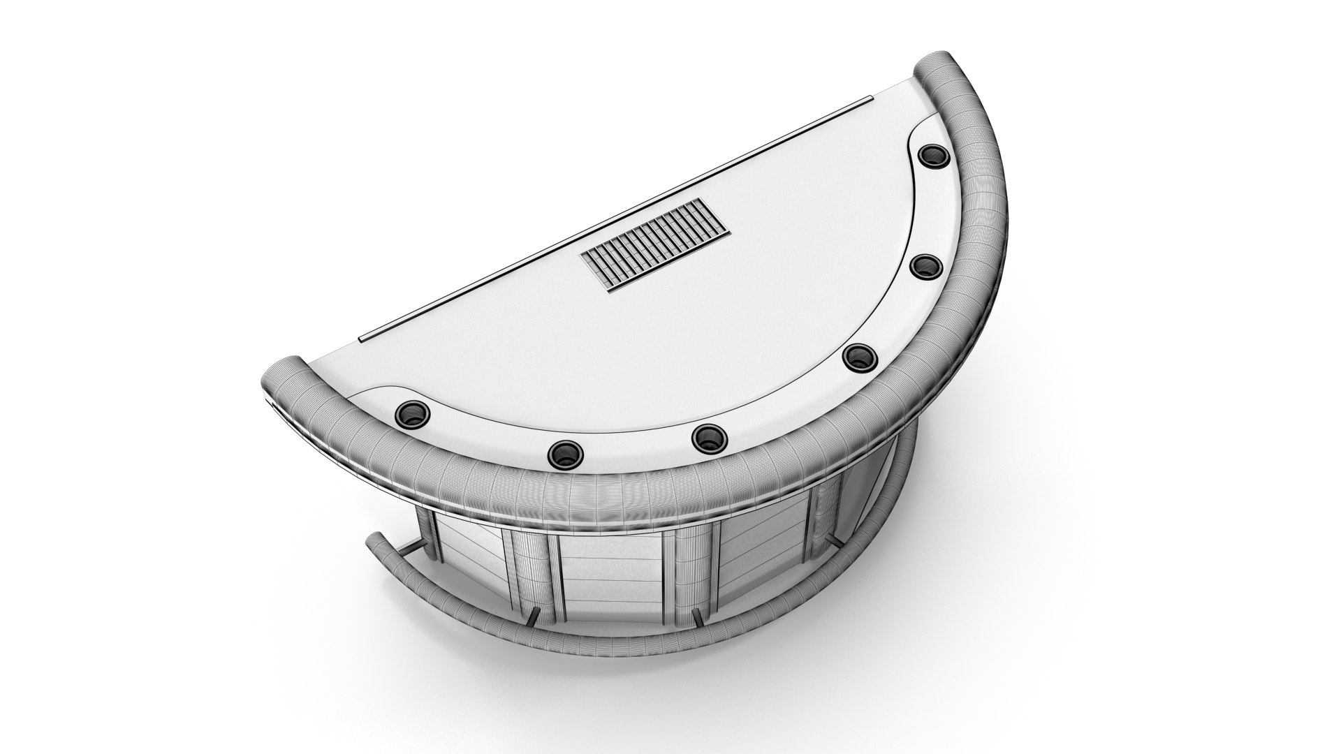 Blackjack Table 3D Model TurboSquid 2140456