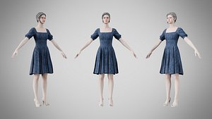 Dress 26 Digital Horizon Weave v2 3D model