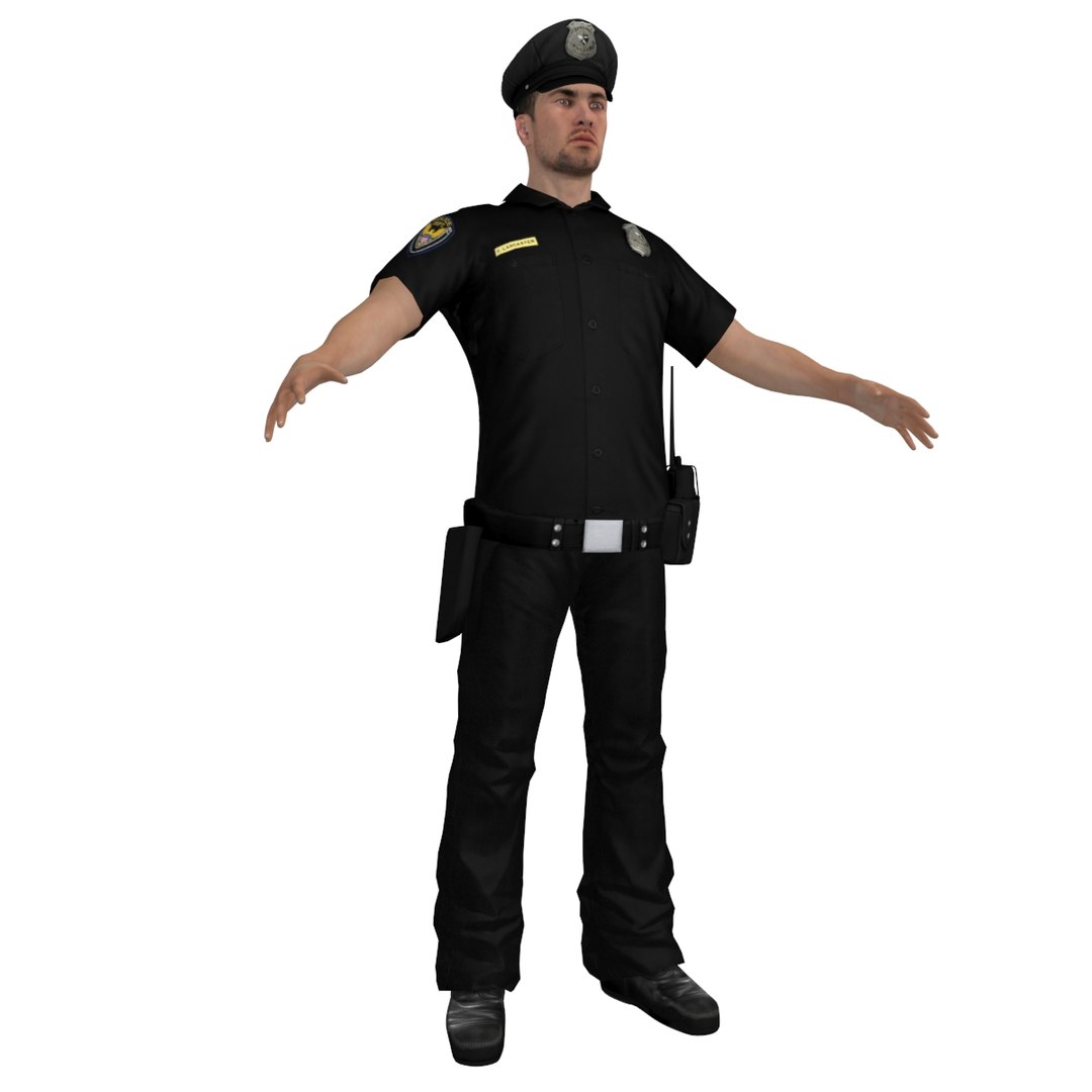 3d Police Officer Model
