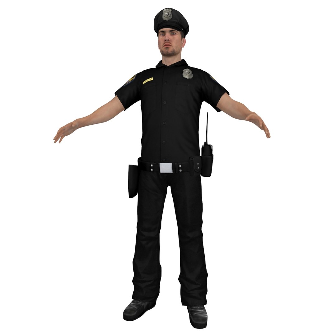 3d Police Officer Model