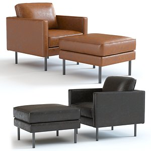 West Elm -  Axel Leather Armchair