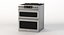 General Electric Cafe Series 30 Slide In Front Control Induction and Convection Double Oven Range