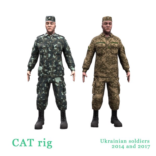 3D Модель Украинские Солдаты 2014 И 2017 - TurboSquid 1213471