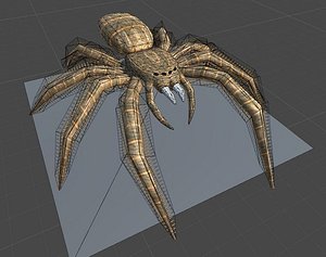 Spider Rigged and Game Ready
