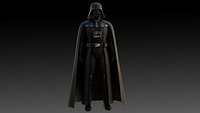 Darth Vader Armored Villain Rigged Game-Ready
