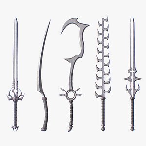 3D model Curse blade collection