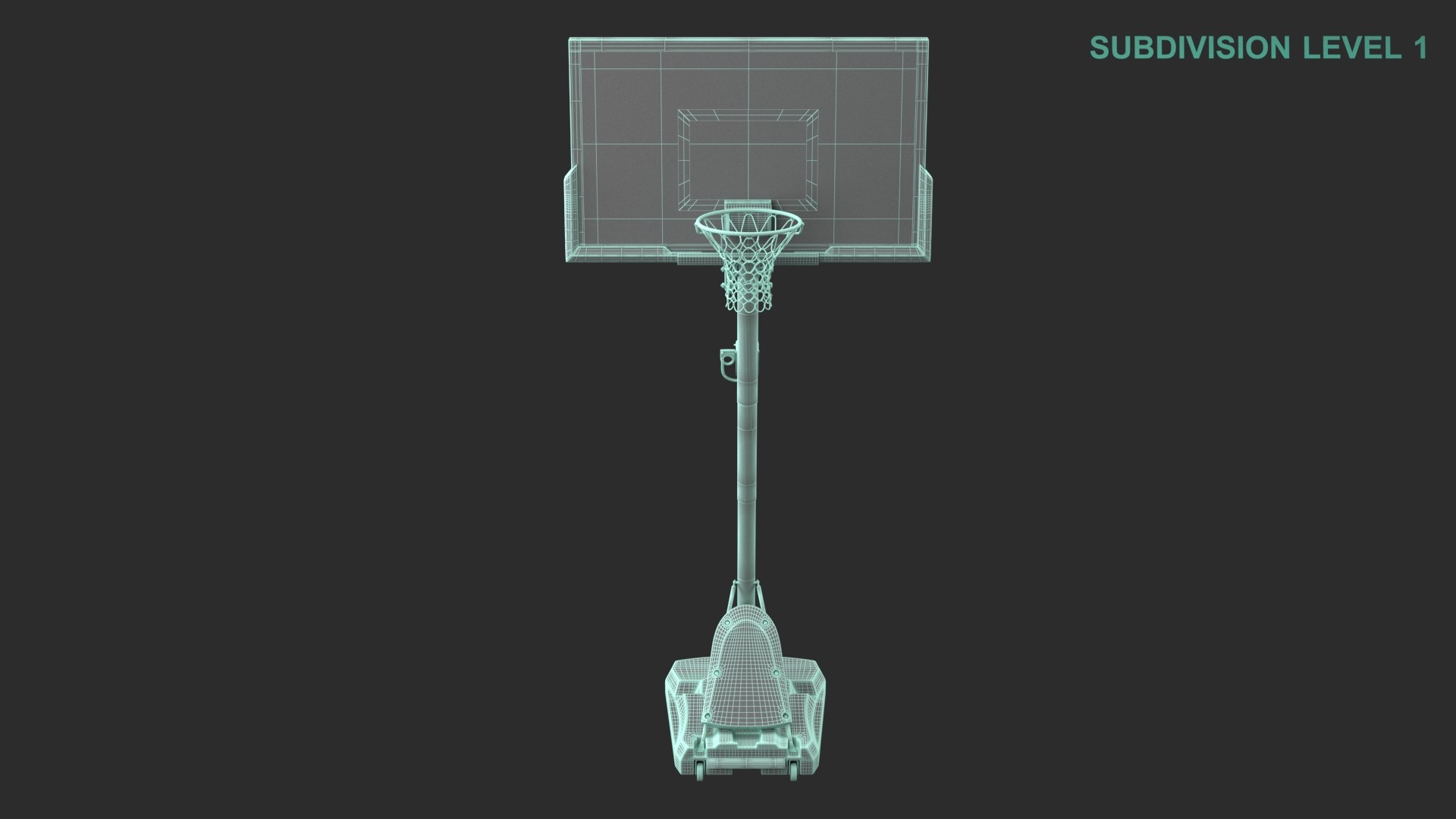 ArtStation - Basketball Hoop System 3D Model