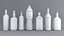 alcohol bottles water pack 3D model
