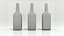 alcohol bottles water pack 3D model