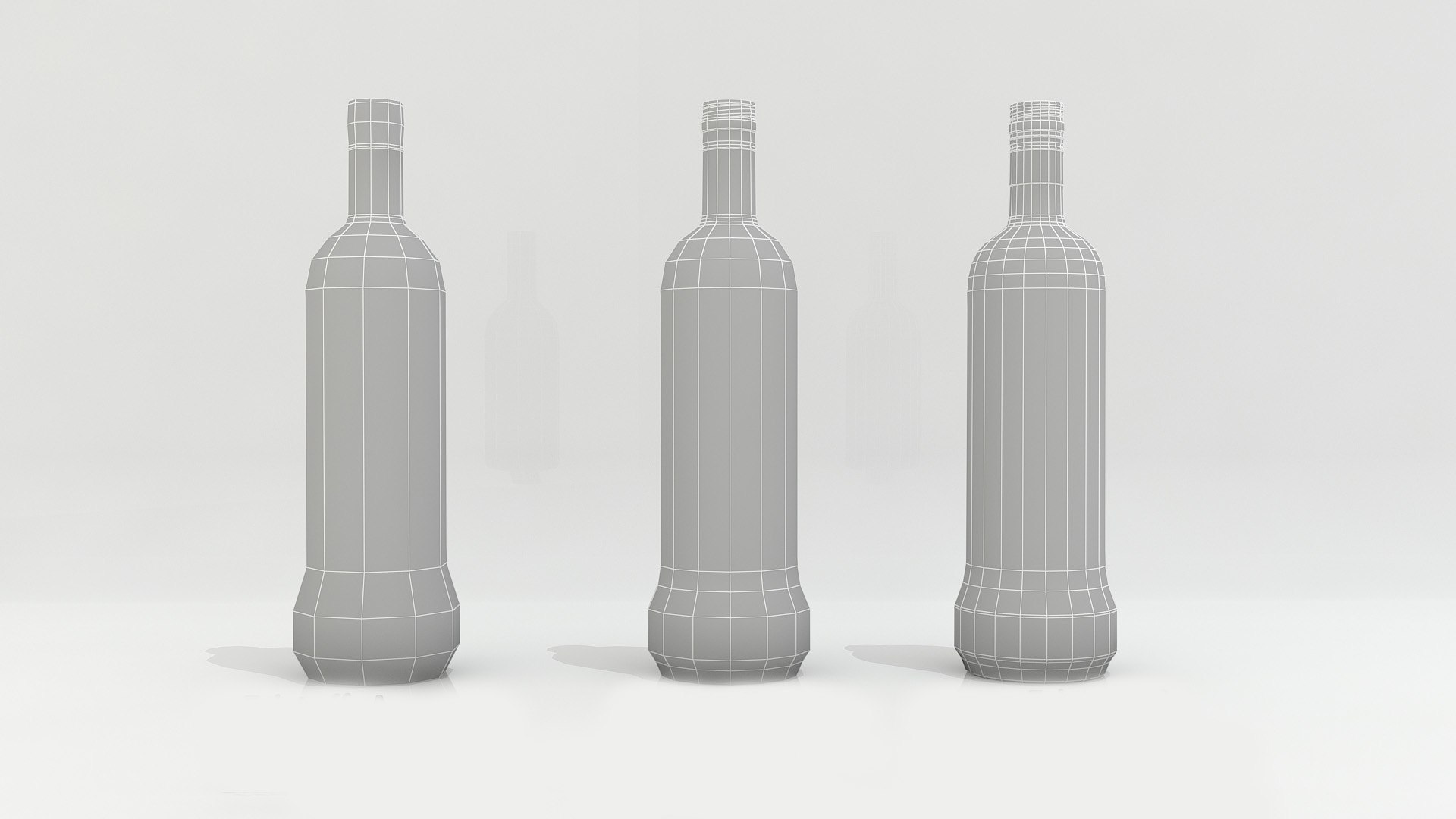 Alcohol Bottles Water Pack 3d Model - Turbosquid 1403669