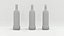 alcohol bottles water pack 3D model