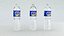 alcohol bottles water pack 3D model