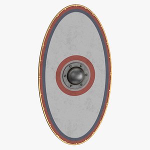 Roman Round Shield 02 3D