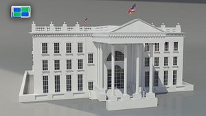 3d model white house