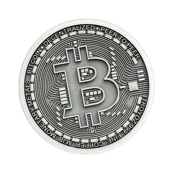 3D bitcoin coin bit