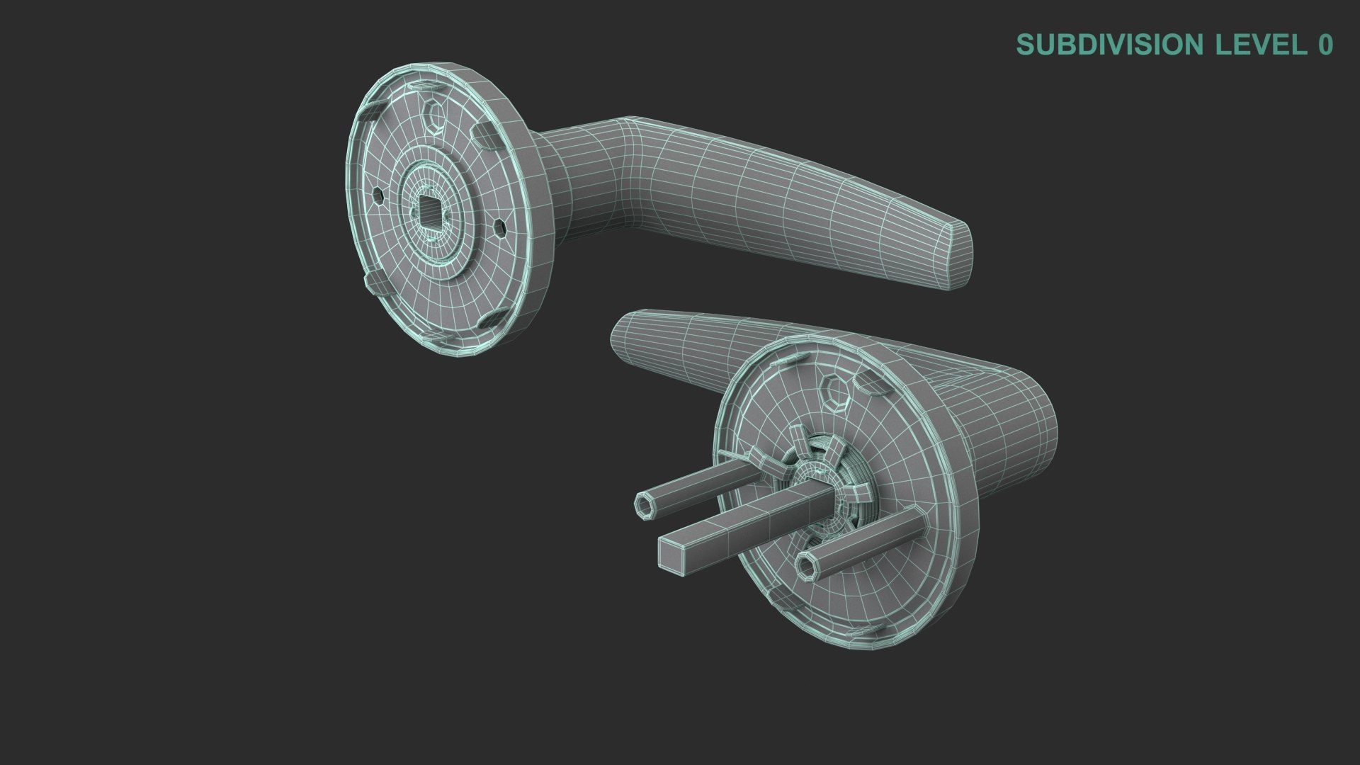 Door Handle model https://p.turbosquid.com/ts-thumb/2o/zTVUlq/Lm/wireframe0009/jpg/1697525405/1920x1080/fit_q87/9db86a8ad94525d3f7b41fa799cd0cccd4dba89d/wireframe0009.jpg
