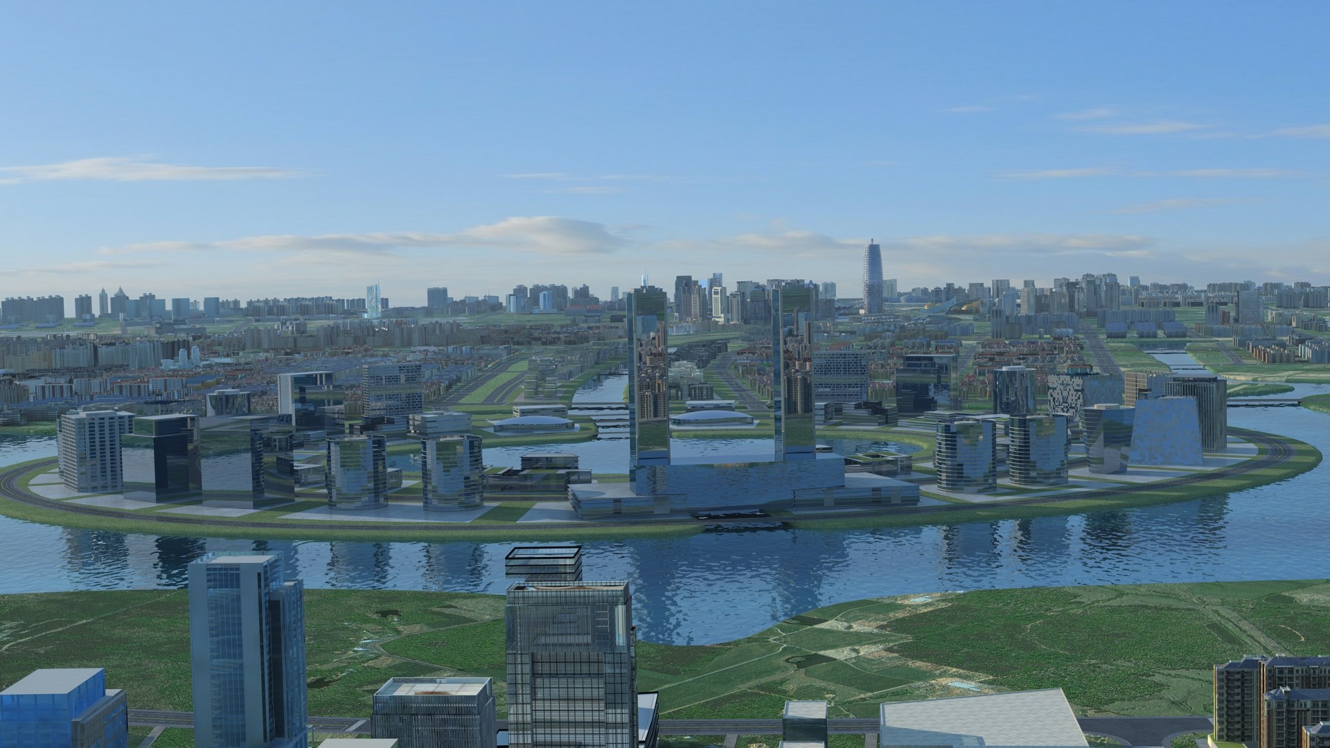 City Architecture Cityscape 3D Model - TurboSquid 1656992
