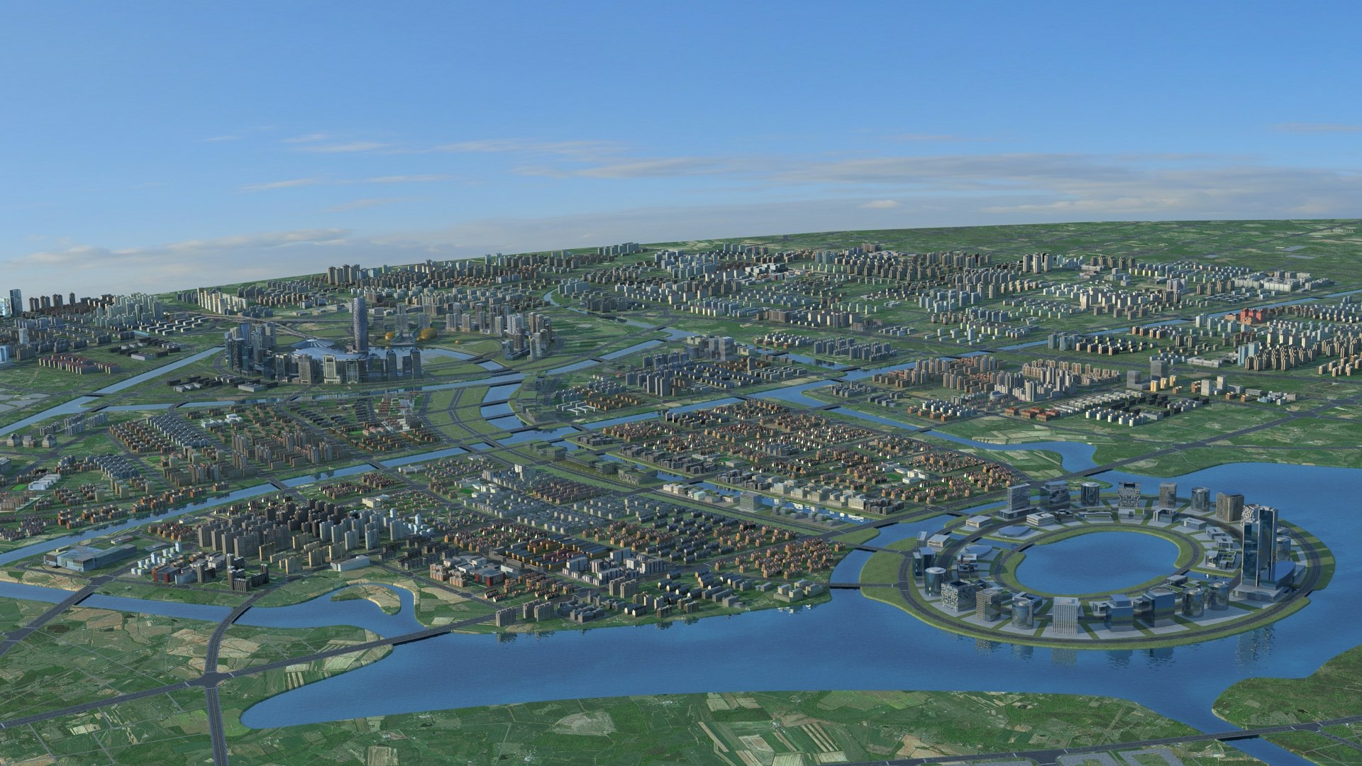 City Architecture Cityscape 3D Model - TurboSquid 1656992