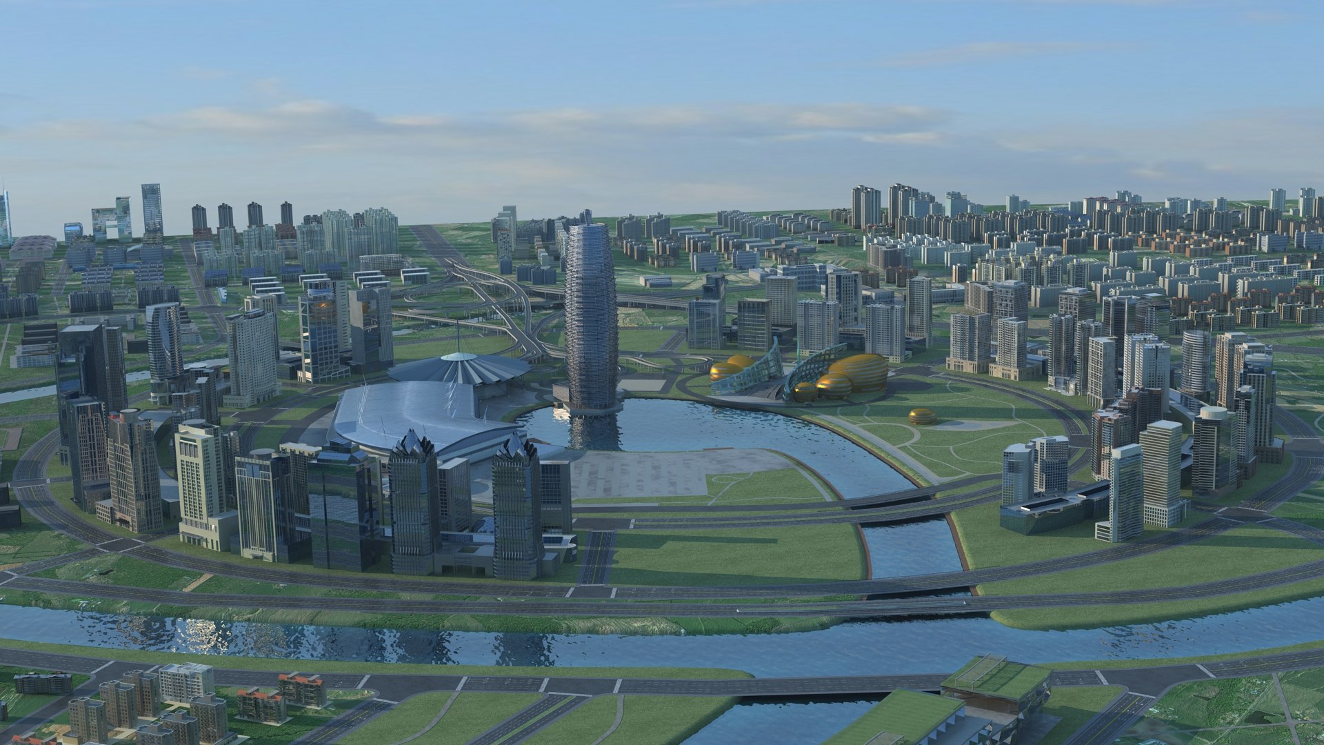 City Architecture Cityscape 3D Model - TurboSquid 1656992