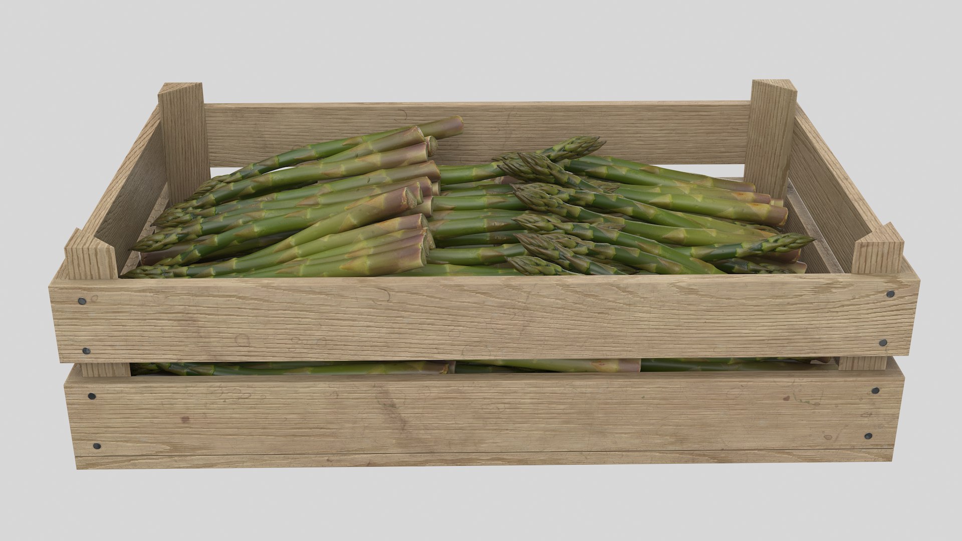 Asparagus Crate 3D - TurboSquid 1993196