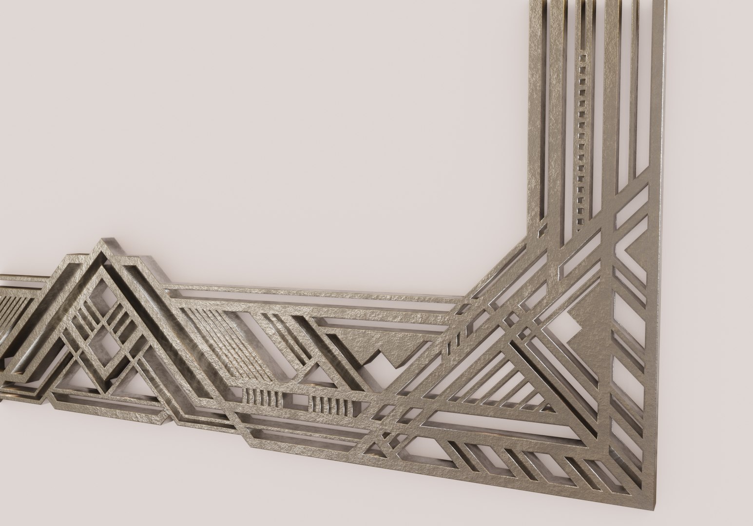 3D Rectangular Art Deco Style Framework Model - TurboSquid 2174051