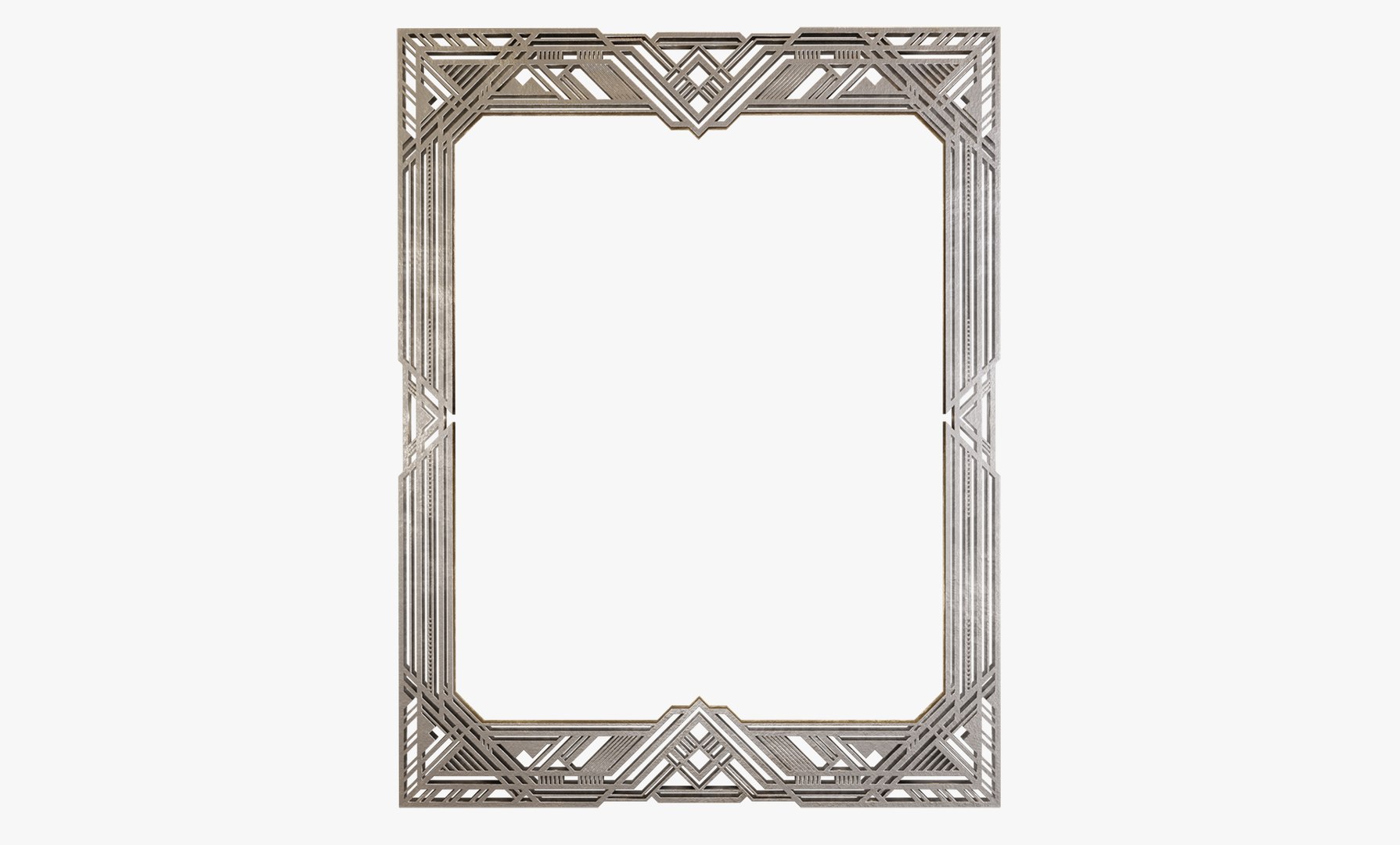 3D Rectangular Art Deco Style Framework Model - TurboSquid 2174051
