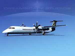 3d model of dhc-8-400 400
