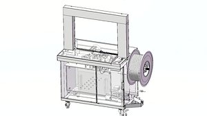 Automatic Carton Box and Bag Strapping Machine 3D CAD Model 3D model