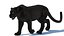Animated Black Panther with Fur 3D Model model