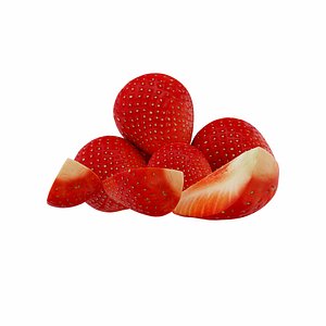 strawberry 3D model