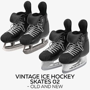 3D vintage ice hockey skates