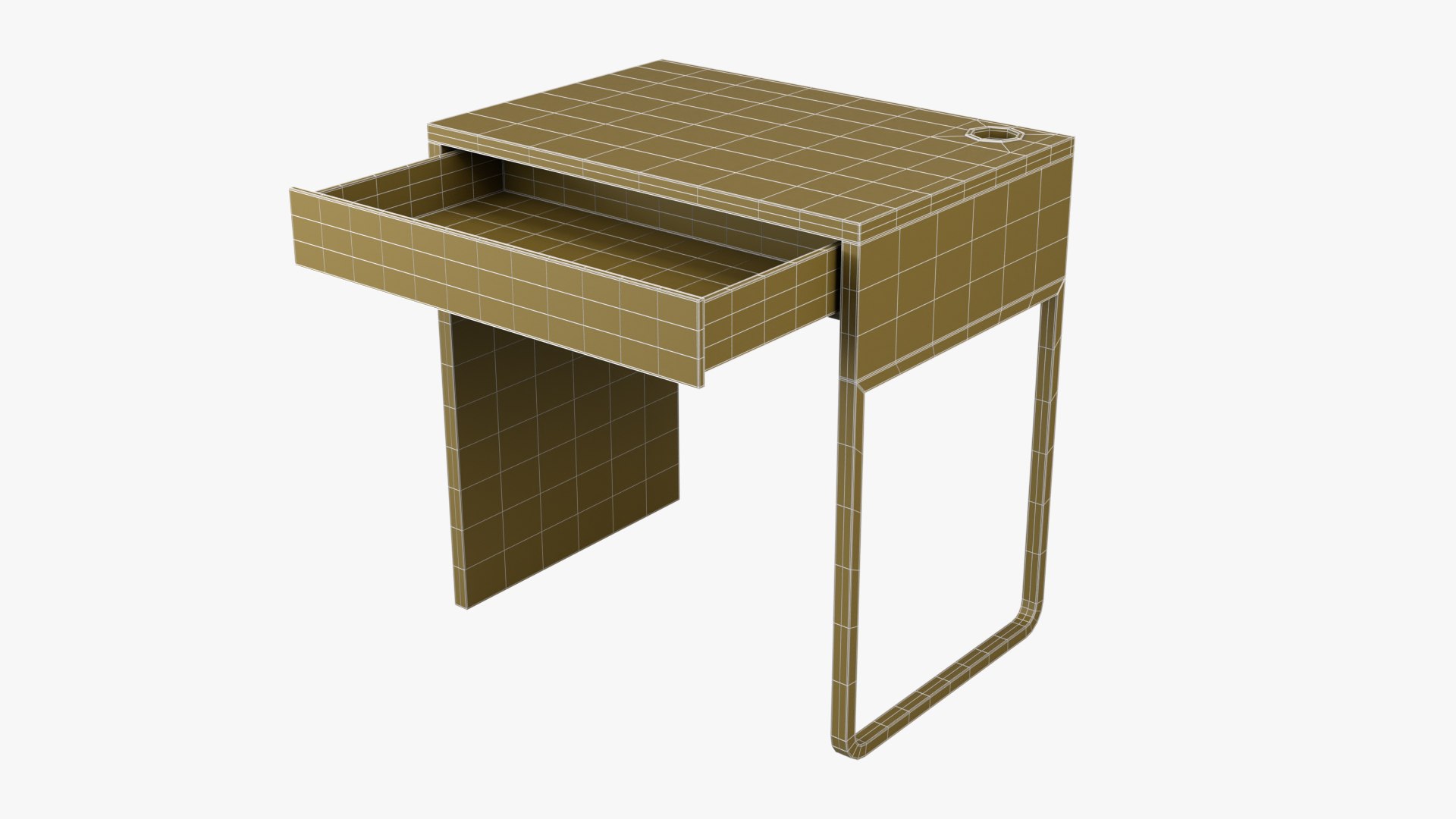 3D Mini Desk 1 - Dark Wood - TurboSquid 2037638