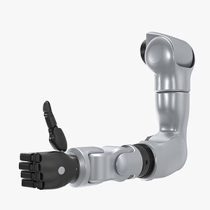 3D Robotic Arm Thumbs Up Pose