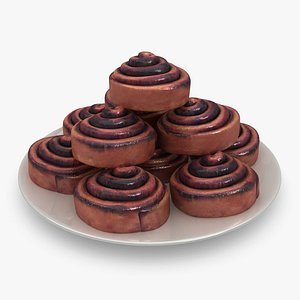 Croissant Cinnamon Rolls With Plate