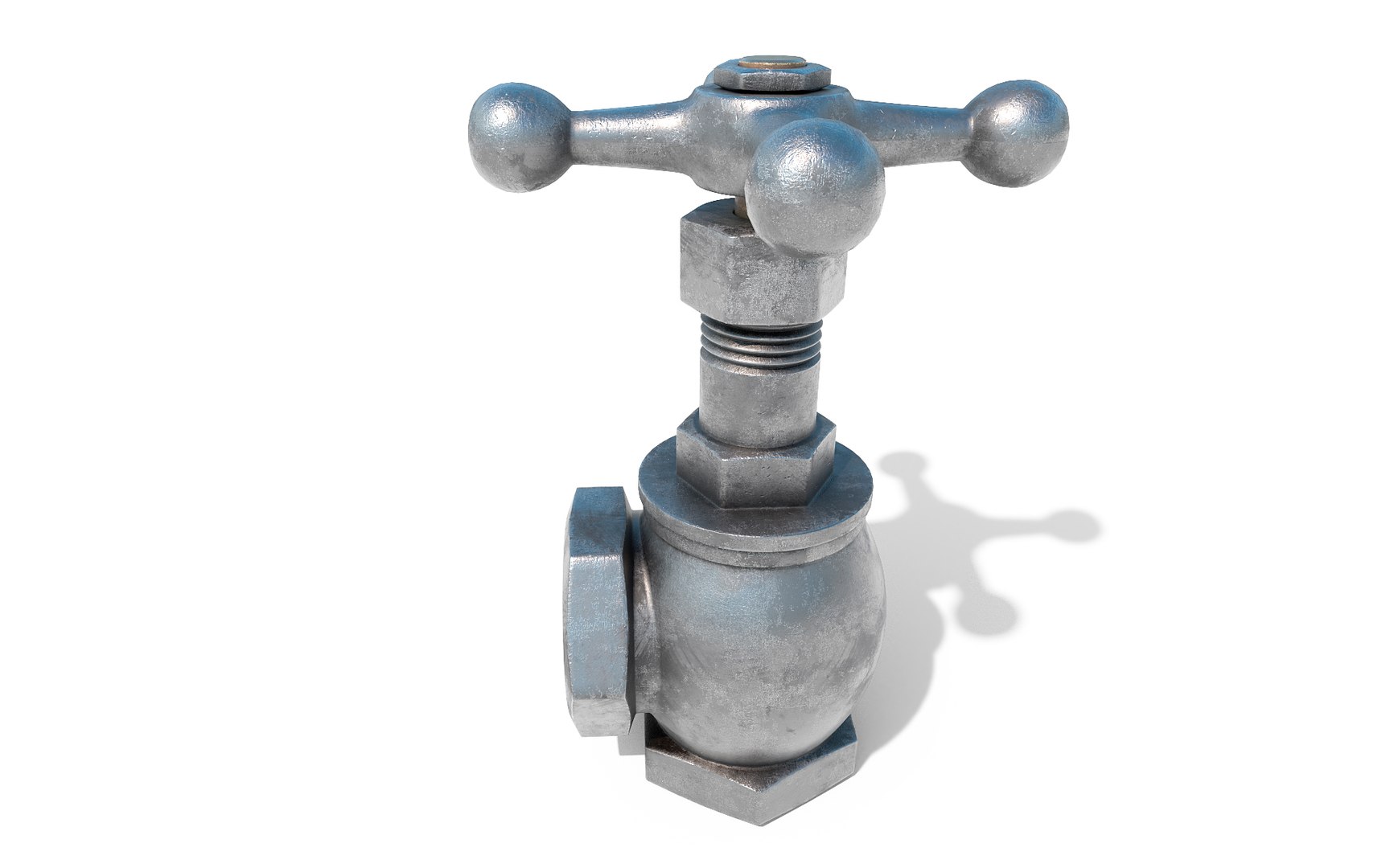 Angled Globe Valve 3D - TurboSquid 2240963