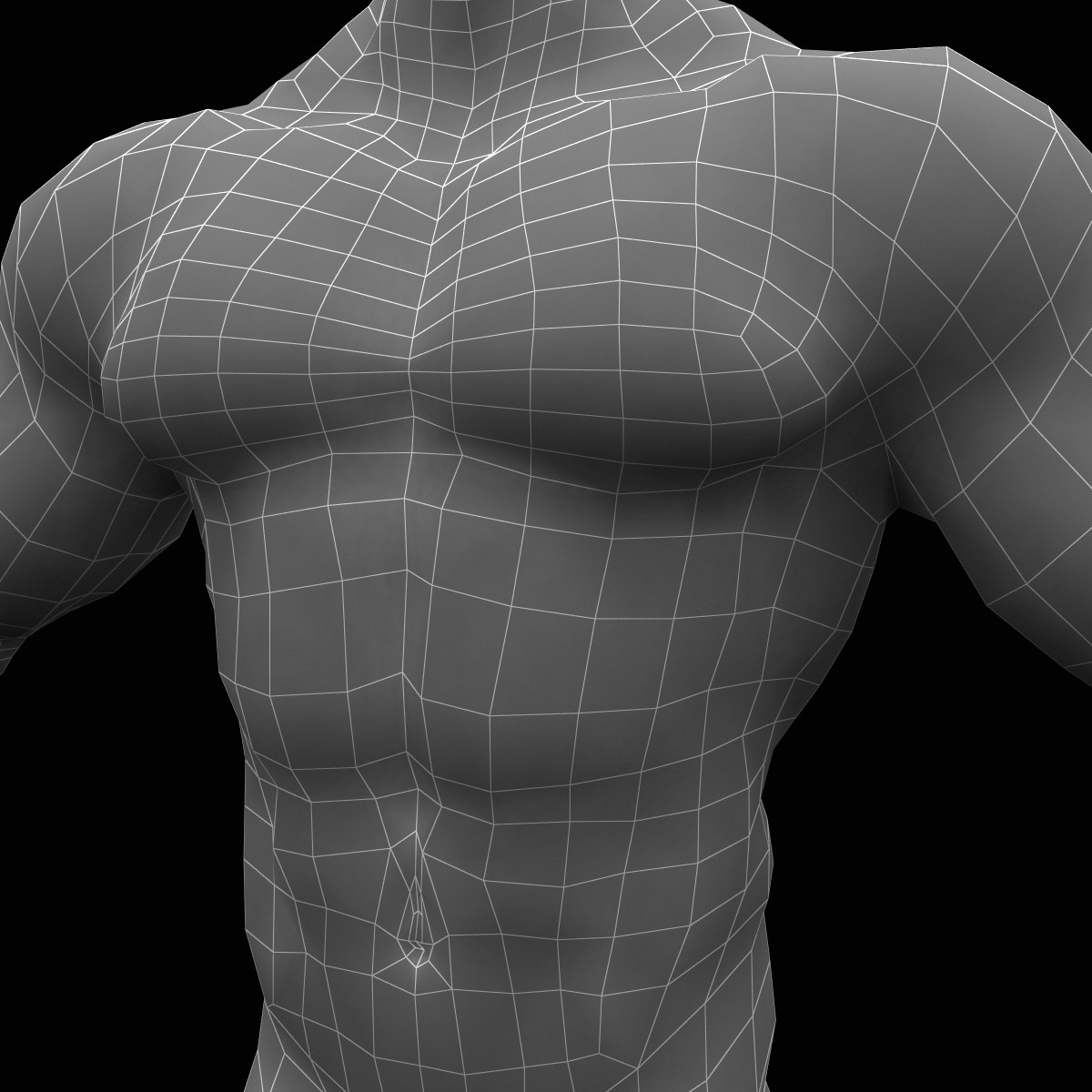 3d bodybuilder character man