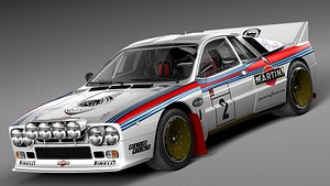 classic 1982 1983 lancia 3d model