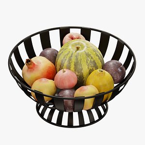 3D Stripe Fruit Bowl set 03