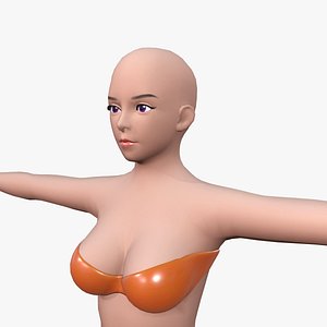 3D Female Stylized Base - Game Ready