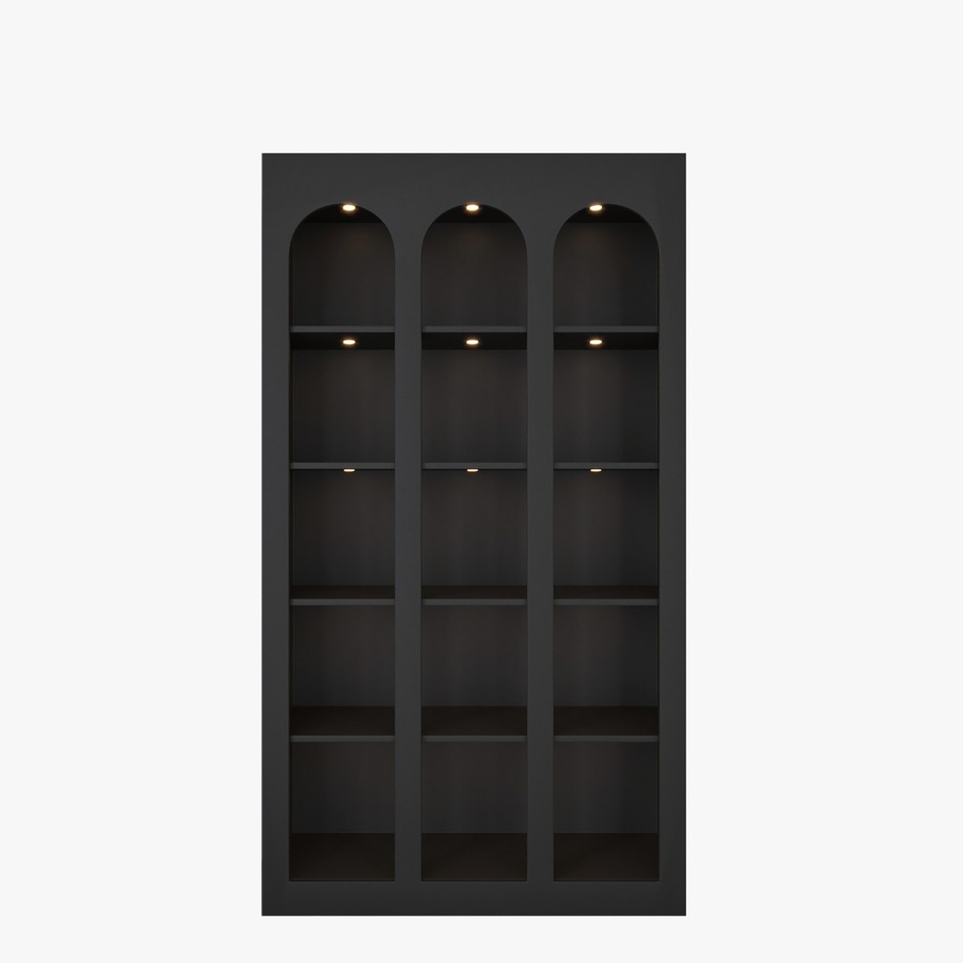 Arched Display Cabinet - Bookshelf 3D model https://p.turbosquid.com/ts-thumb/2p/iEFcqV/hD/prev2/jpg/1762518885/1920x1080/fit_q87/b509fa65080dceeaee84145f2d81f9b7c366ed45/prev2.jpg