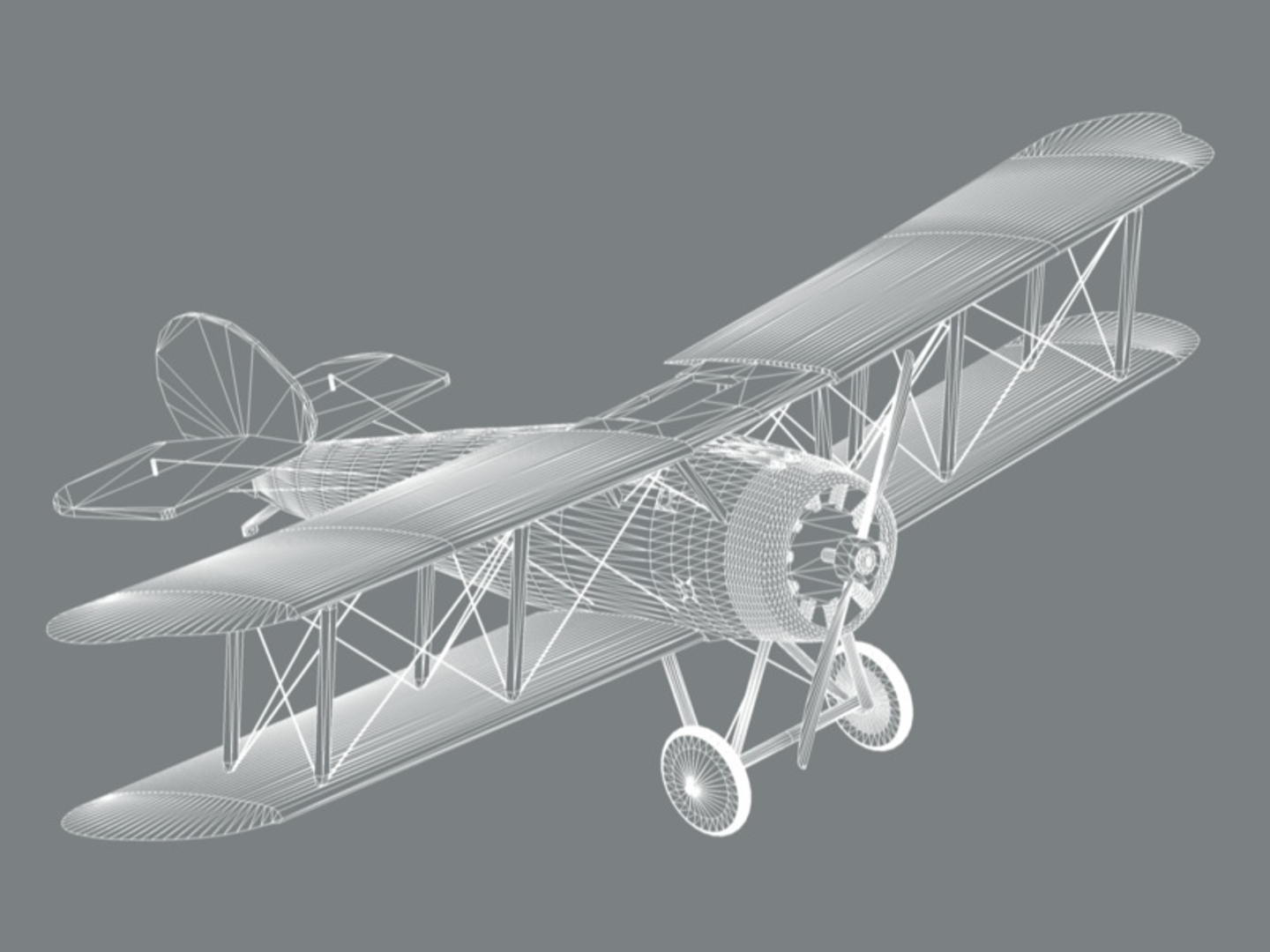 sopwith snipe fighter plane 3d model