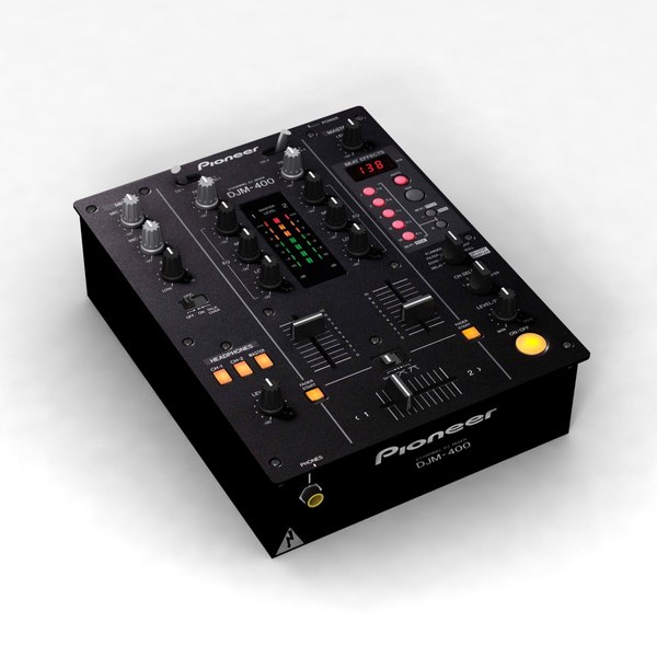 3d pioneer djm-400 mixer model