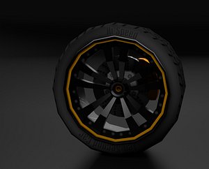 Low Poly Sports Wheel