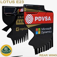 Lotus E23 Rear Wing