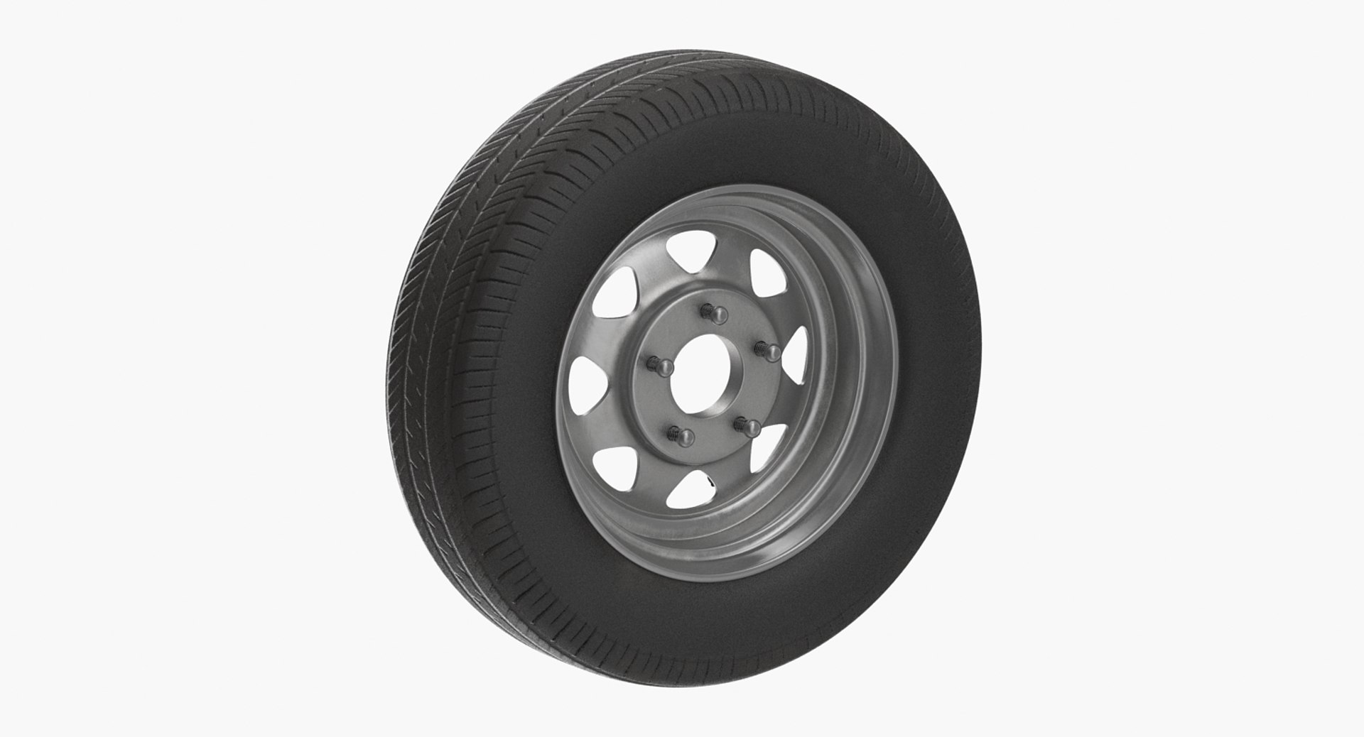Spare Car Wheel 3D model preview