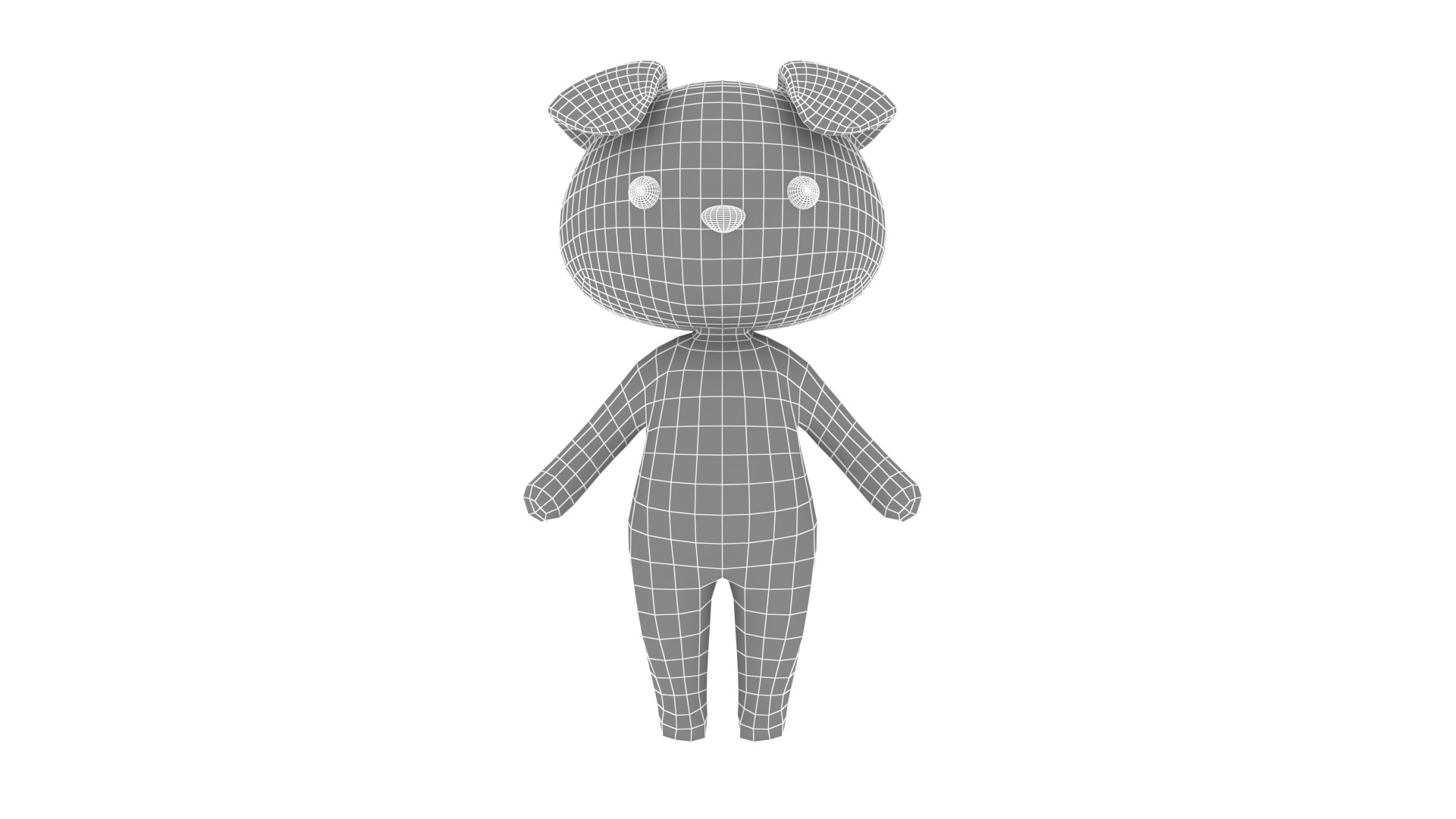 3D Cartoon Bear Rigged - TurboSquid 1893382