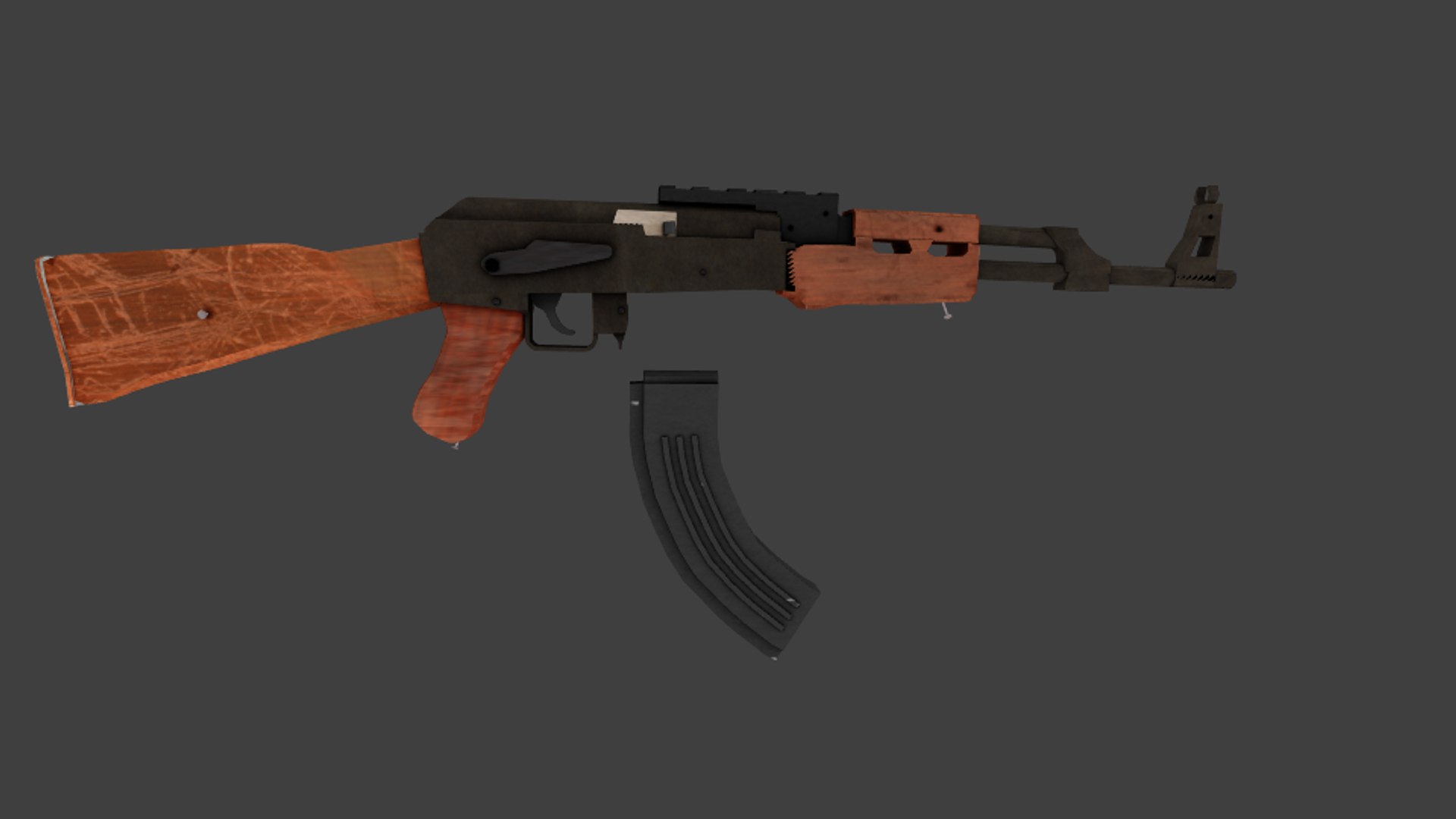 Ak-47 Apocolypse 3d Model