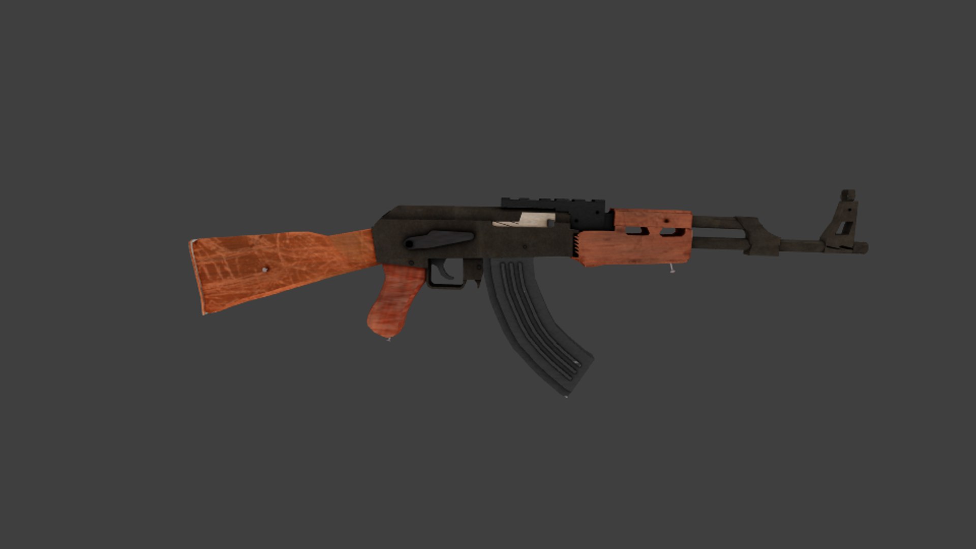 ak-47 apocolypse 3d model